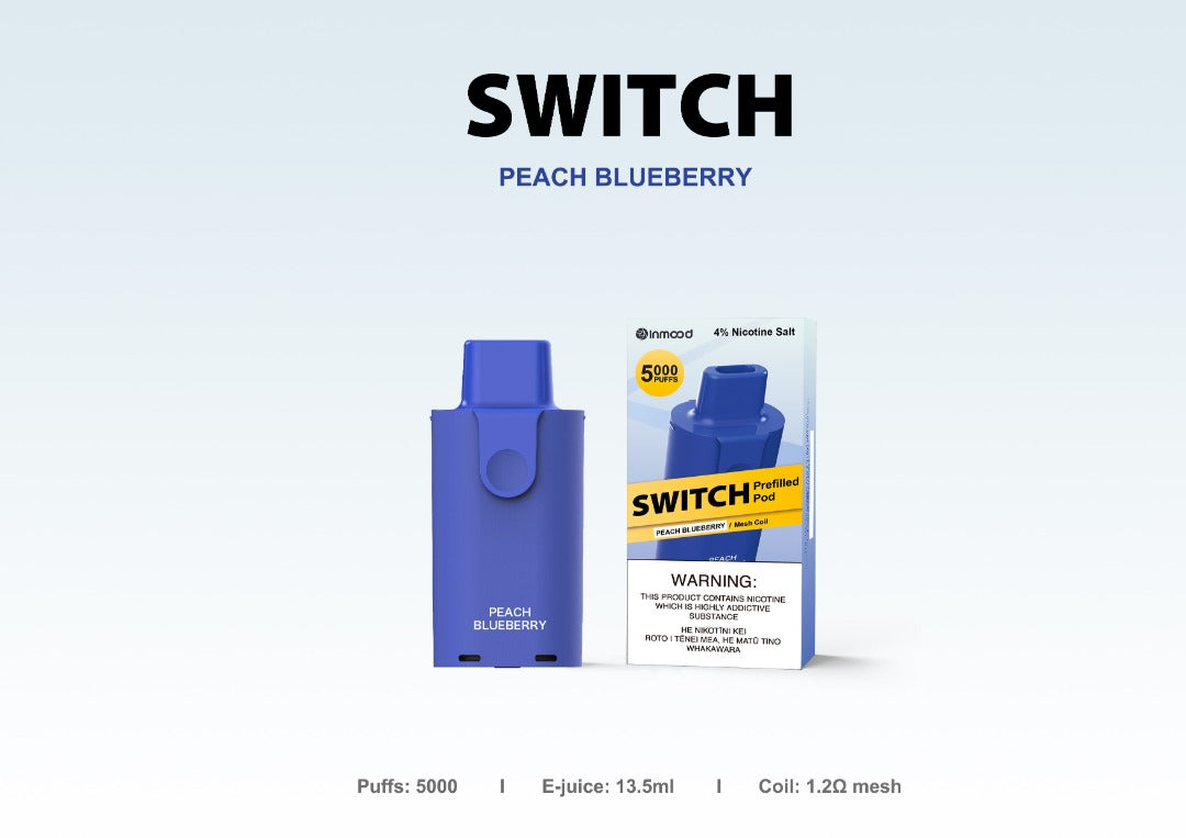 Inmood Switch Pods -5000 puffs (pack of 10) 40mg