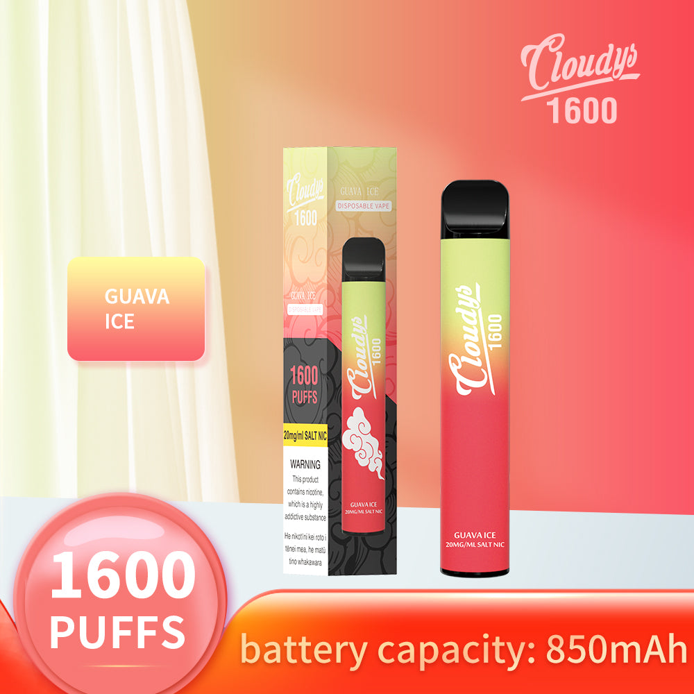 Cloudys 20mg 1600 puffs( Pack of 10 Disposables)